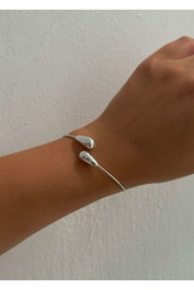 Heliophilia Silver Pulsera de Latón Plateada
